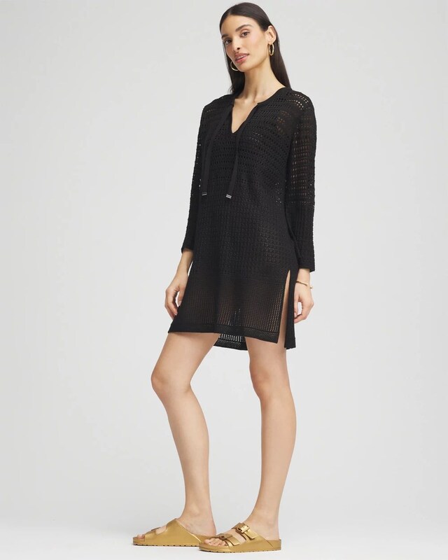 Chico's Tie-Front Beach Swimsuit Cover-Up - image 2